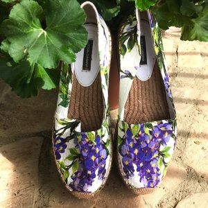 Dolce & Gabbana Floral-Print Espadrilles